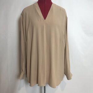 Eileen Fisher Tan Blouse